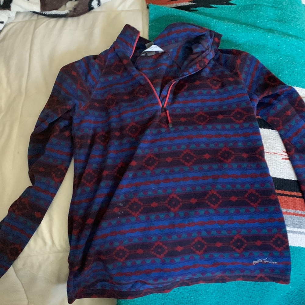 Western Aztec half zip small